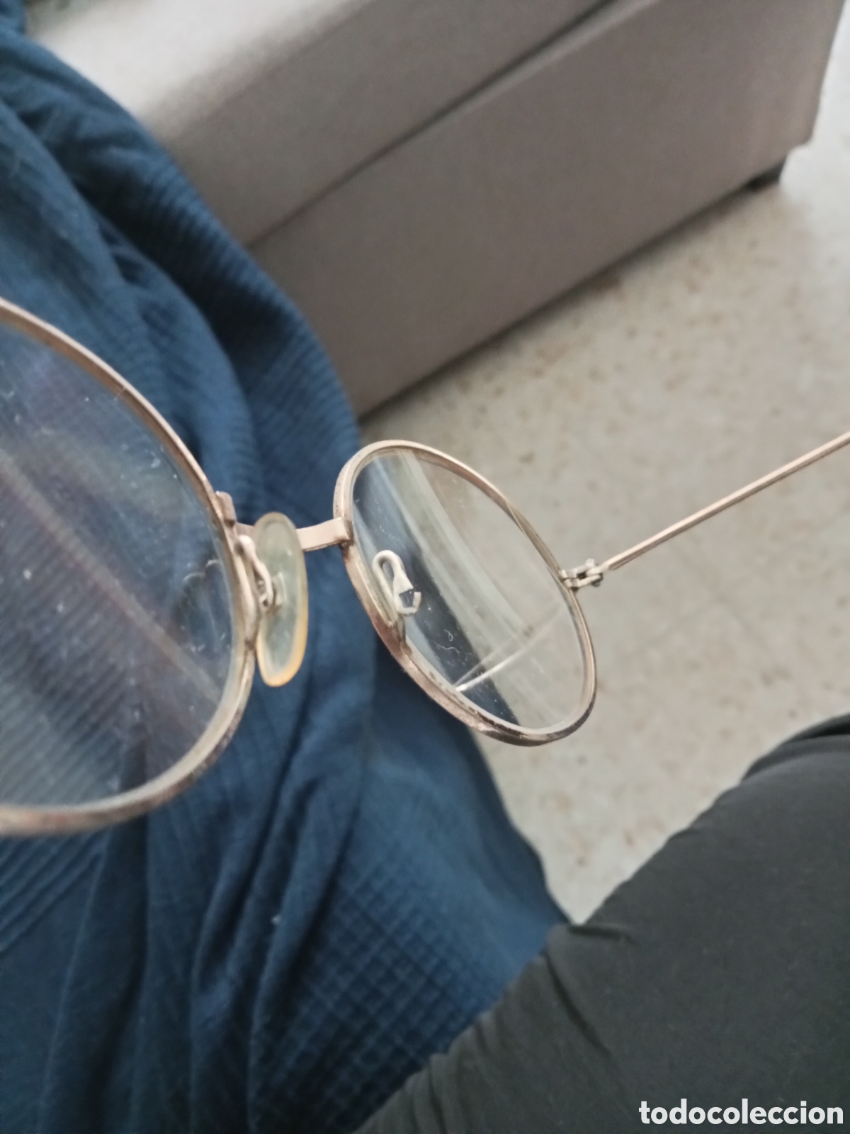 Vintage: Gafas redondas doradas graduadas - Foto 4