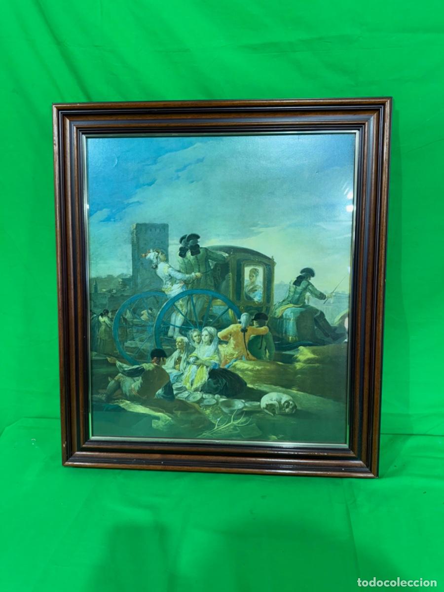 Vintage: CUADRO LAMINA &rdquo; EL CACHARRERO DE GOYA &rdquo; - Foto 1