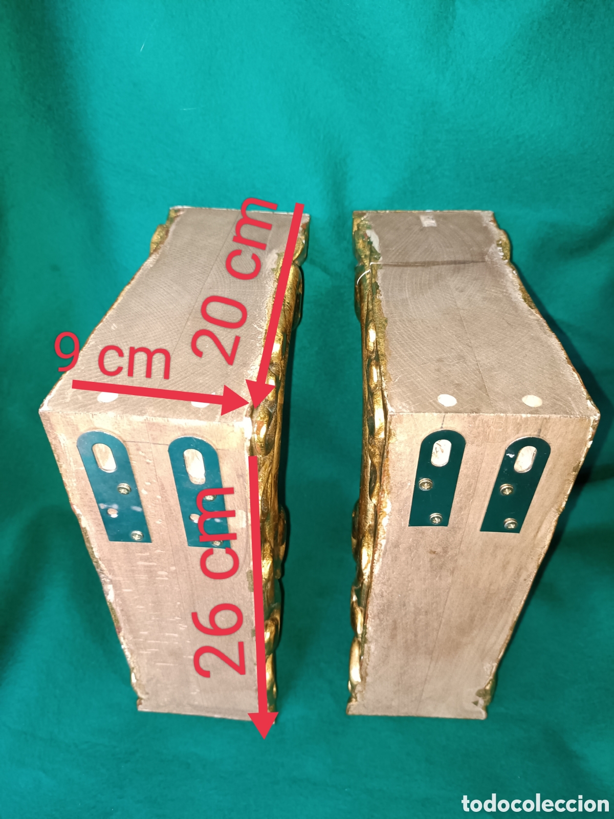 Vintage: Mensulas madera, cornucopia - Foto 4