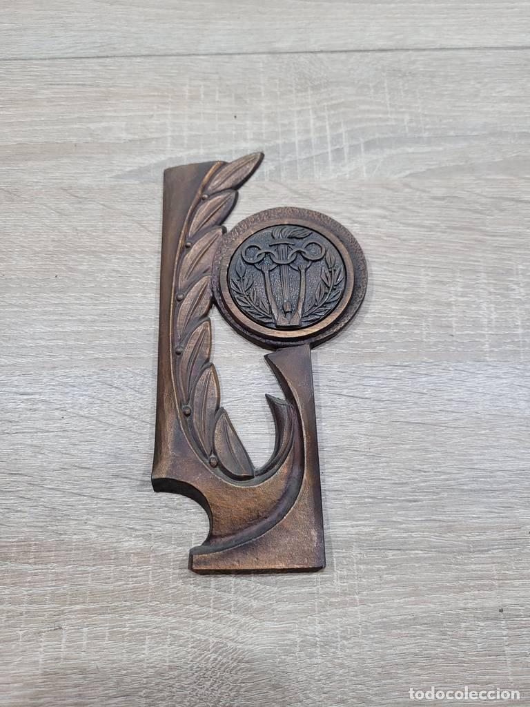 Vintage: TROFEO OL&Iacute;MPICO DE COBRE