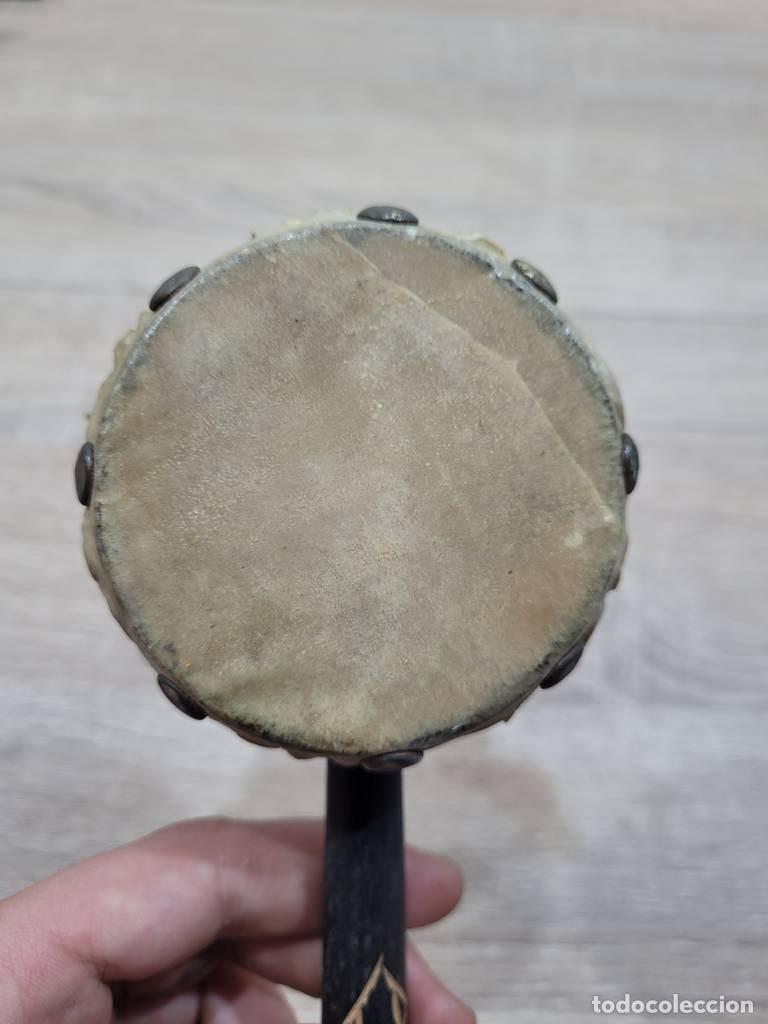 Vintage: TAMBOR DE MANO ARTESANAL - Foto 4
