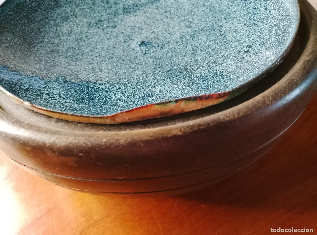 Vintage: Bol de madera con tapa esmaltada - Foto 10