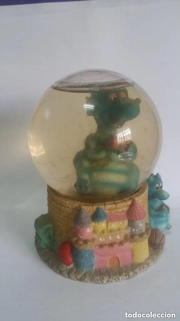 Vintage: BOLA / DE CRISTAL / CON DRAGON Y CELOSIA - Foto 1