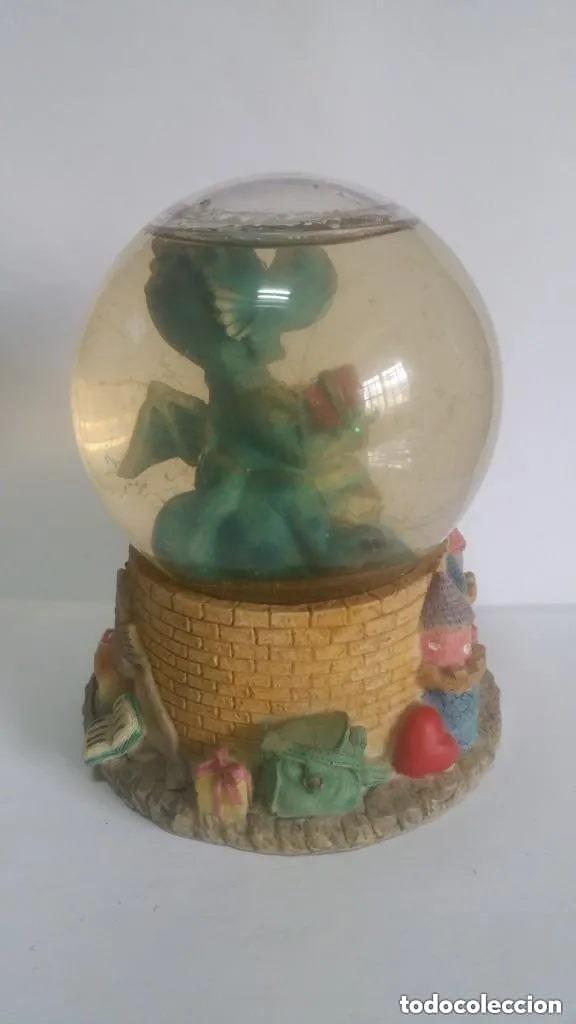 Vintage: BOLA / DE CRISTAL / CON DRAGON Y CELOSIA - Foto 2