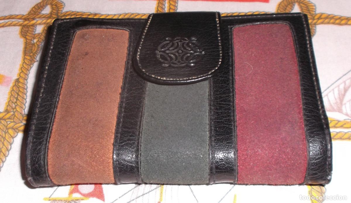 Vintage: monedero billetero con varios espacios en el interior - Foto 1