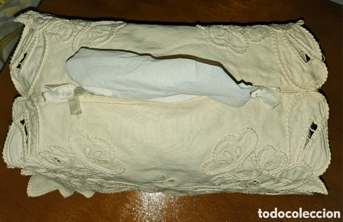 Vintage: Funda caja de pa&ntilde;uelos - Foto 4