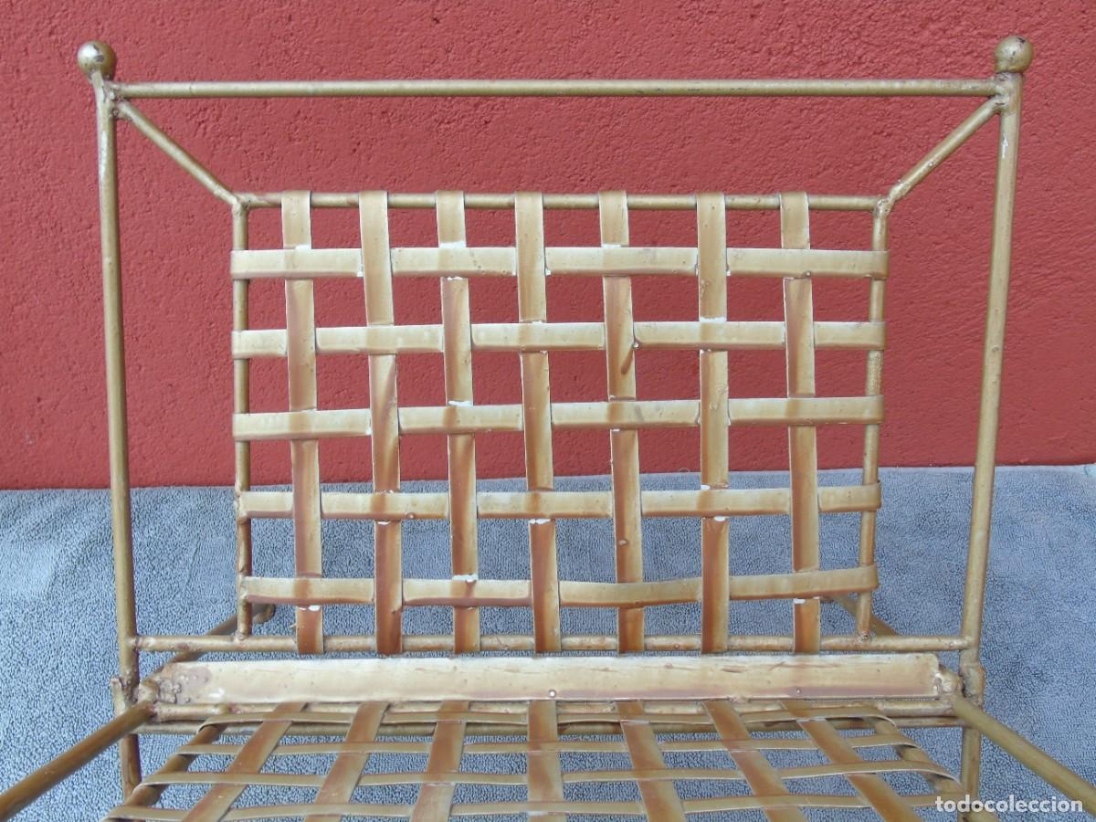 Vintage: REVISTERO DE HIERRO DORADO. PLEGABLE. - Foto 3