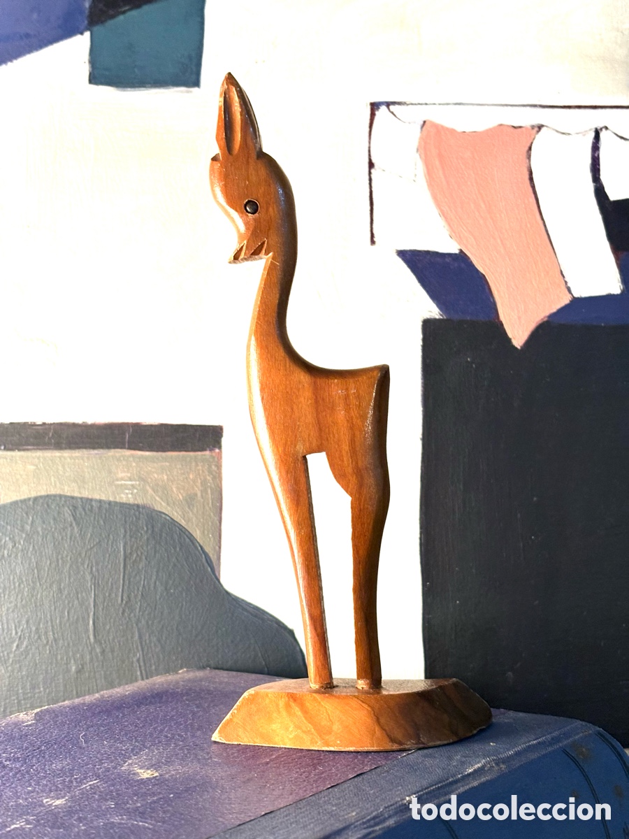 Vintage: FIGURA VINTAGE DE MADERA. - Foto 2