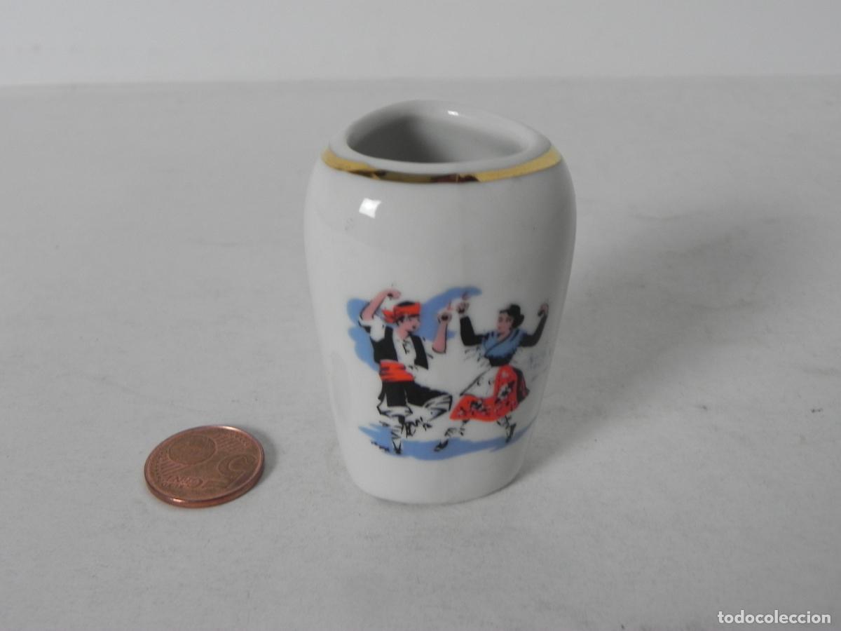 Vintage: PALILLERO EN PORCELANA (RECUERDO/SOUVENIR DE CALACEITE)