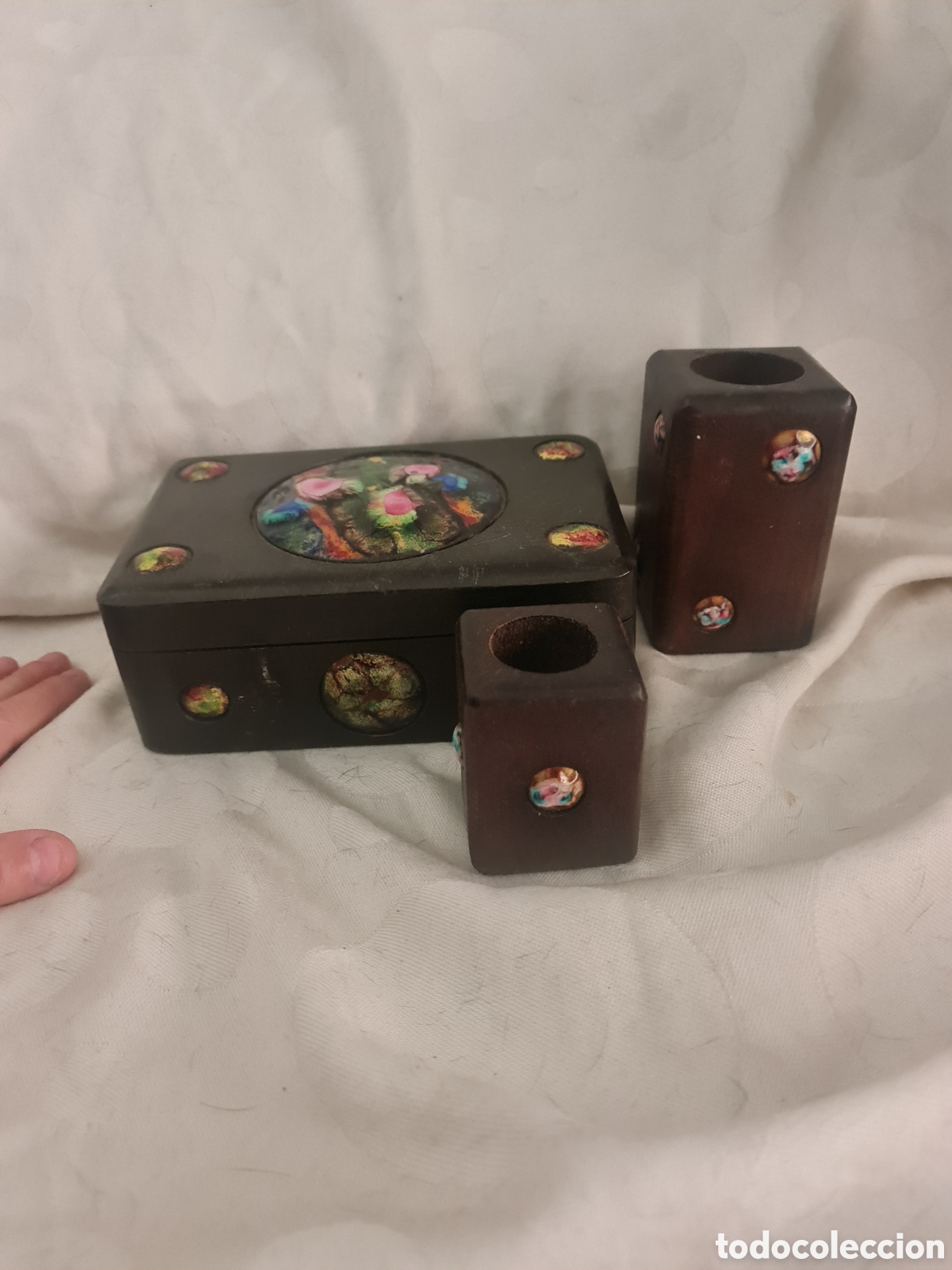 Vintage: J.Amor&oacute;s madera esmaltes