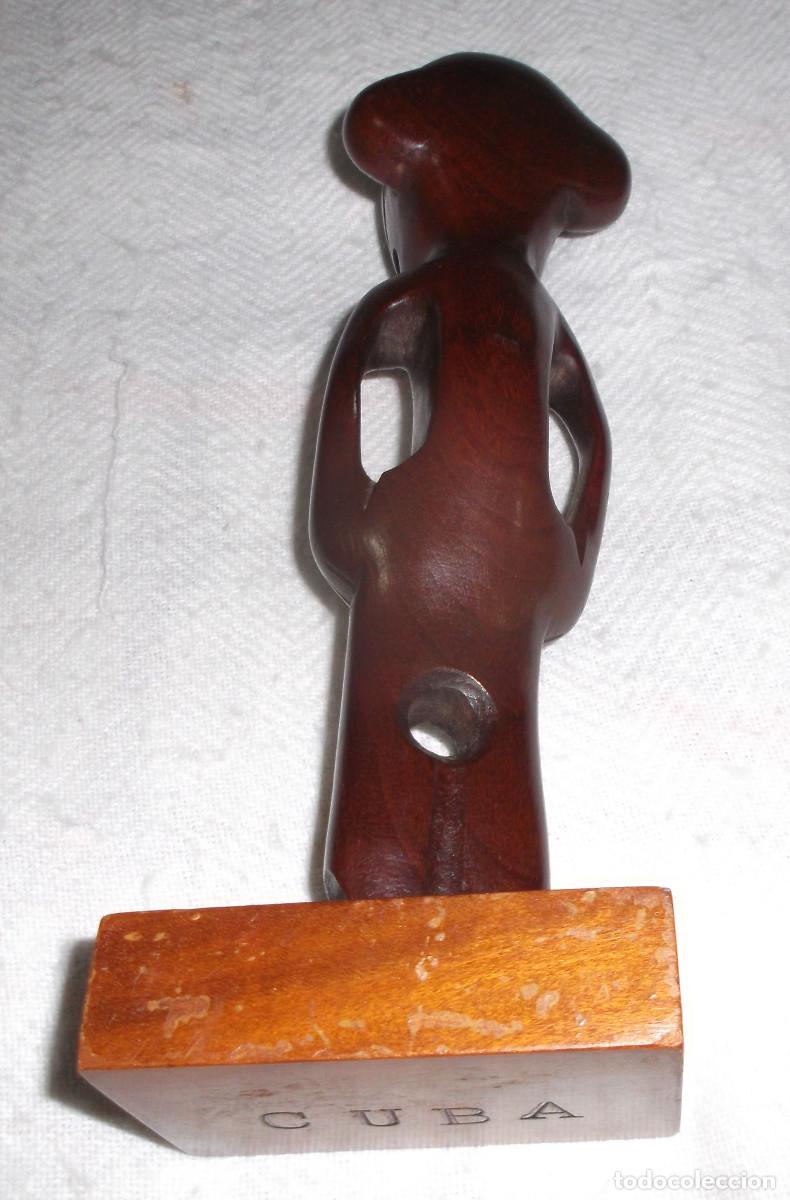 Vintage: figura de madera para ritos cubanos - Foto 3