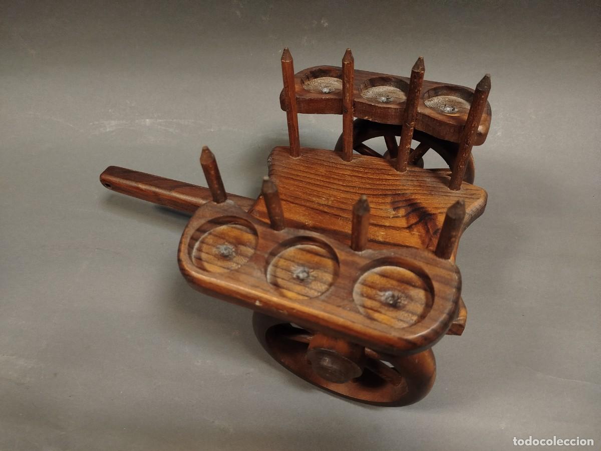 Vintage: CONVOY BARRIL DE MADERA Y VIDRIO - Foto 7