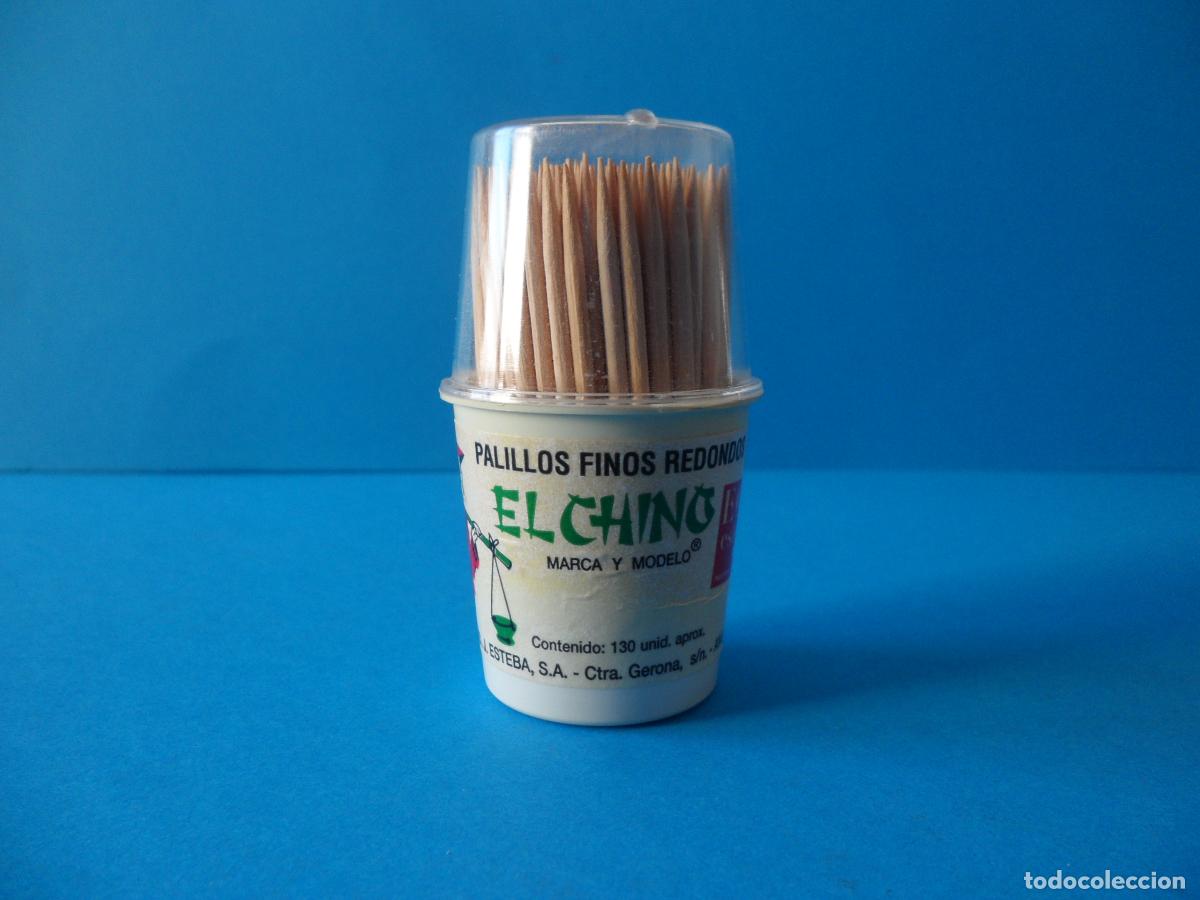 Vintage: Palillos finos redondos el Chino - Caja de Mondadientes vintage.