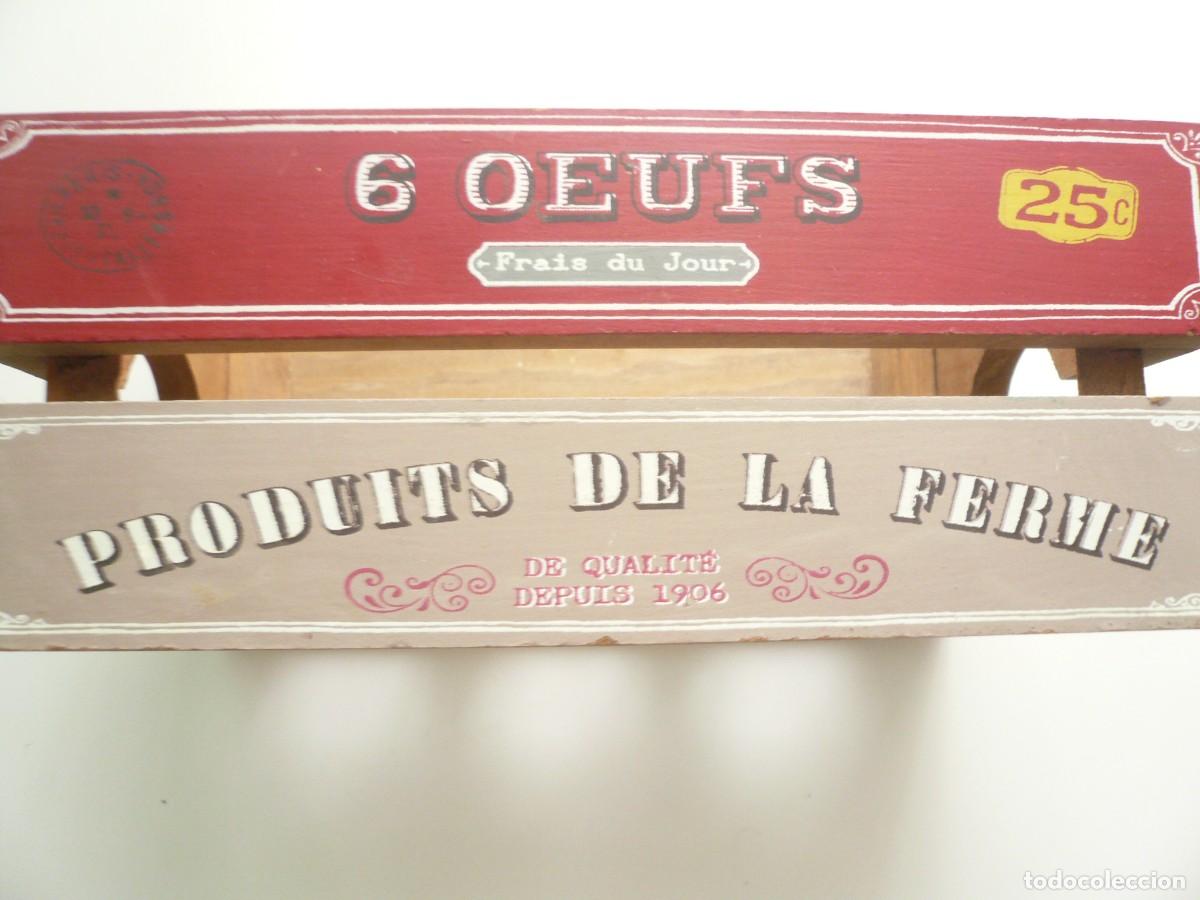 Vintage: R&Eacute;PLICA DE HUEVERA DE MADERA. FRANCIA - Foto 1