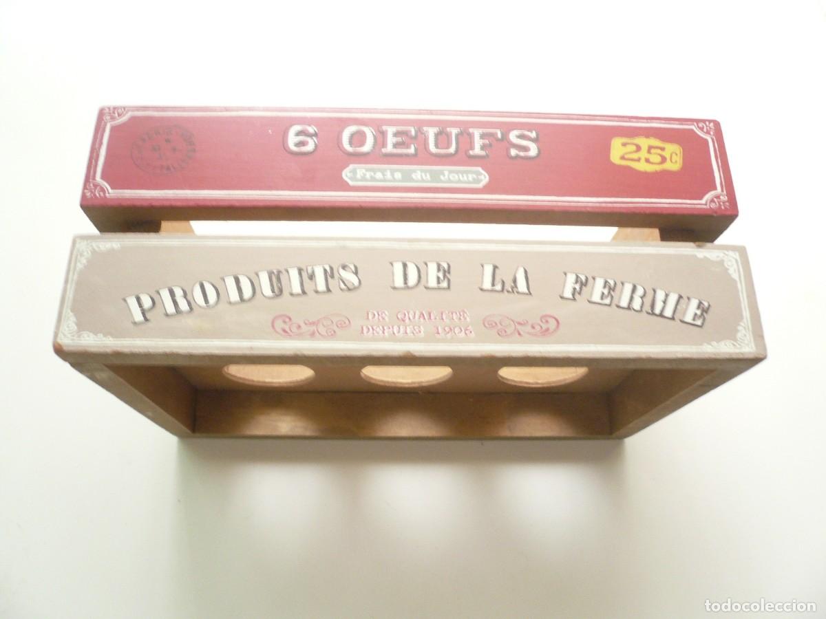 Vintage: R&Eacute;PLICA DE HUEVERA DE MADERA. FRANCIA - Foto 9