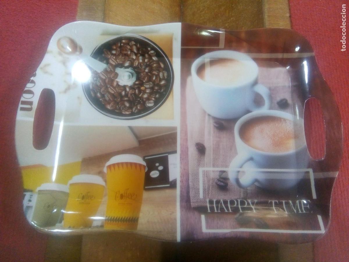 Vintage: BANDEJA CAF&Eacute; CON ASAS - Foto 1
