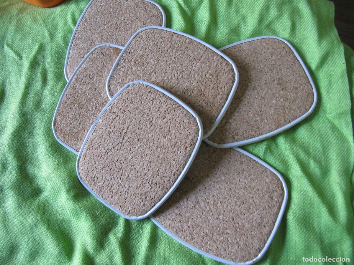 Vintage: LOTE POSAVASOS DE MADERA TEMATICA ROSAS - Foto 2