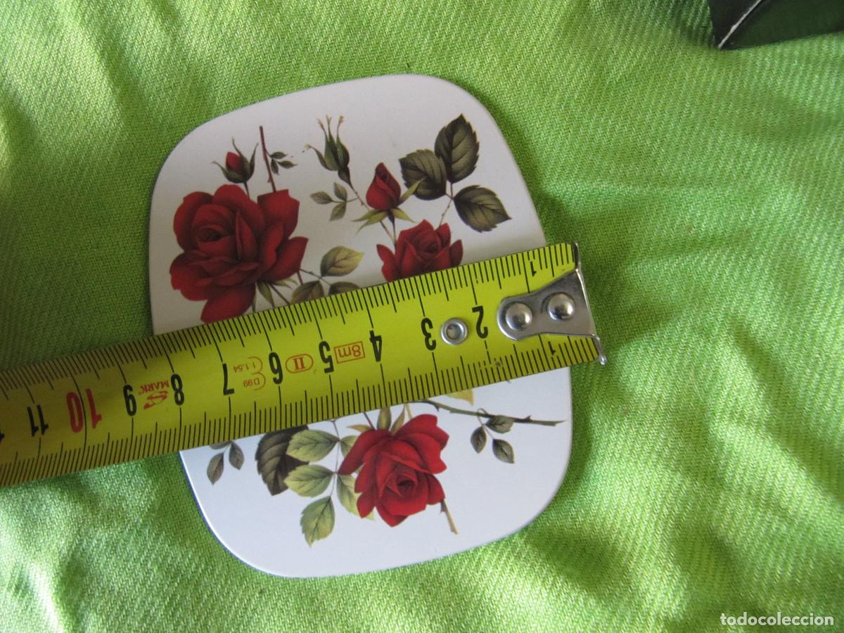 Vintage: LOTE POSAVASOS DE MADERA TEMATICA ROSAS - Foto 6
