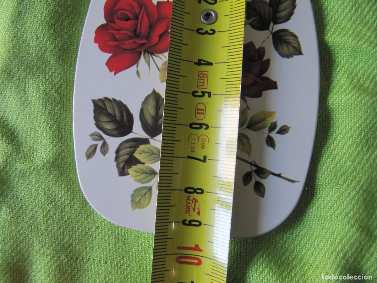 Vintage: LOTE POSAVASOS DE MADERA TEMATICA ROSAS - Foto 7