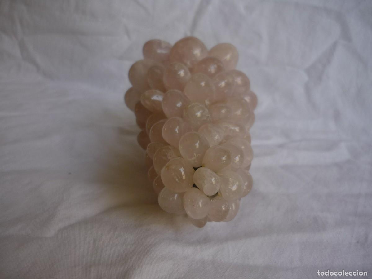 Vintage: Racimo de uvas en cuarzo rosa - Foto 7