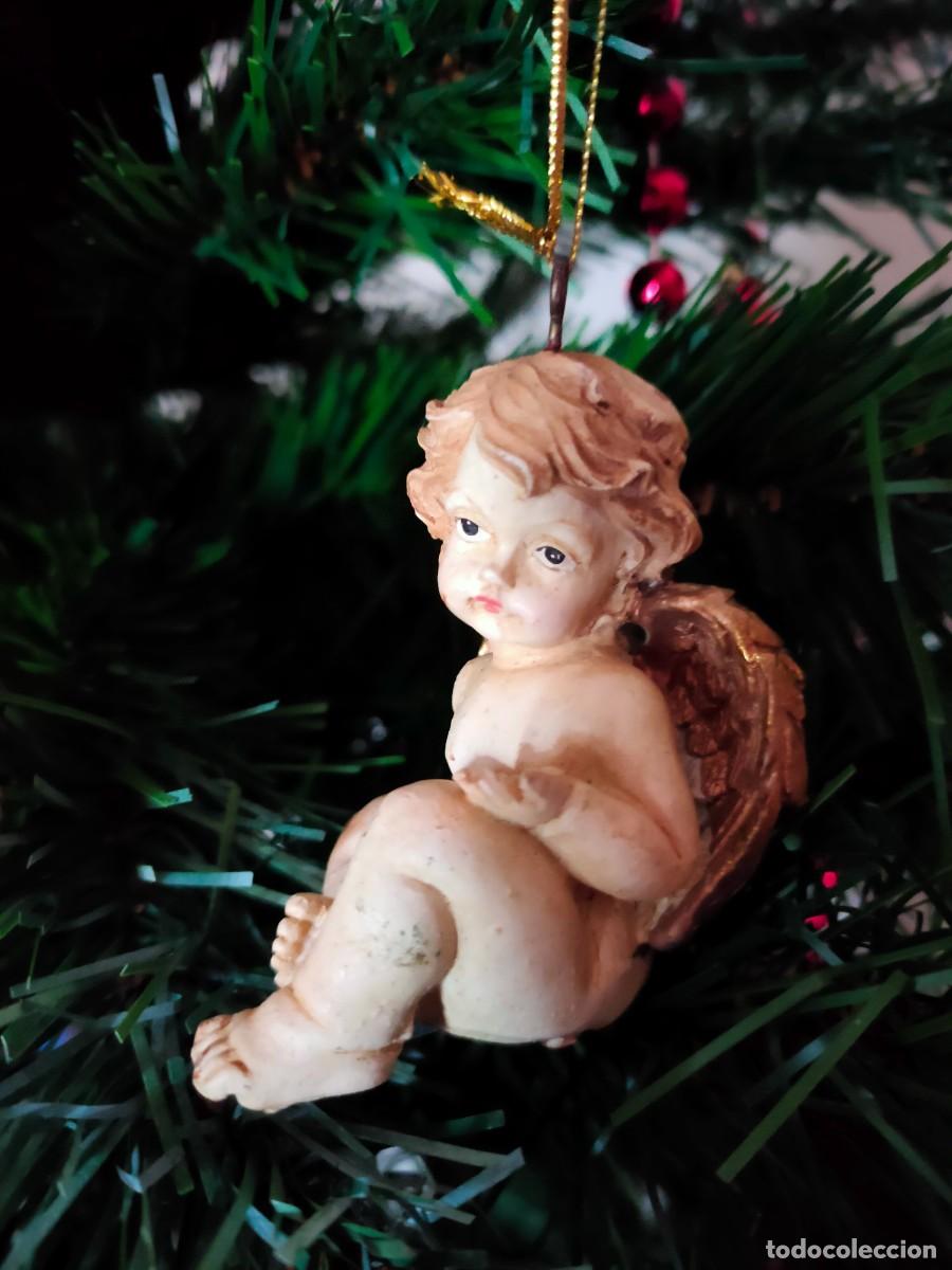 Vintage: &Aacute;ngel Vintage &rdquo;Toque de Luz&rdquo; para &Aacute;rbol de Navidad - Mano abierta