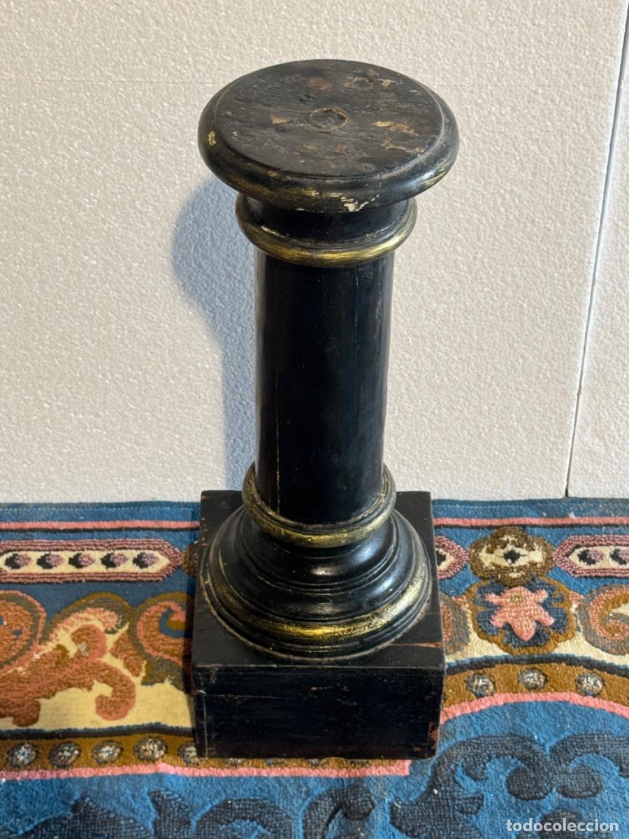 Vintage: COLUMNA PEDESTAL DE MADERA - Foto 2
