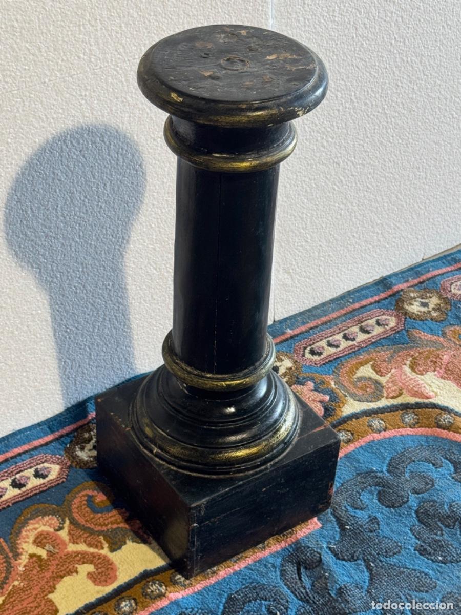 Vintage: COLUMNA PEDESTAL DE MADERA - Foto 3