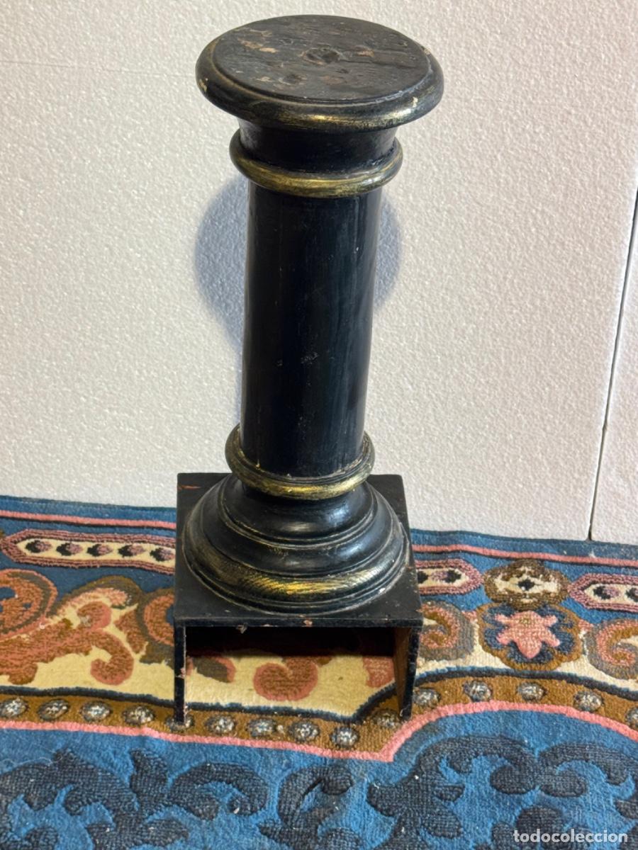 Vintage: COLUMNA PEDESTAL DE MADERA - Foto 4