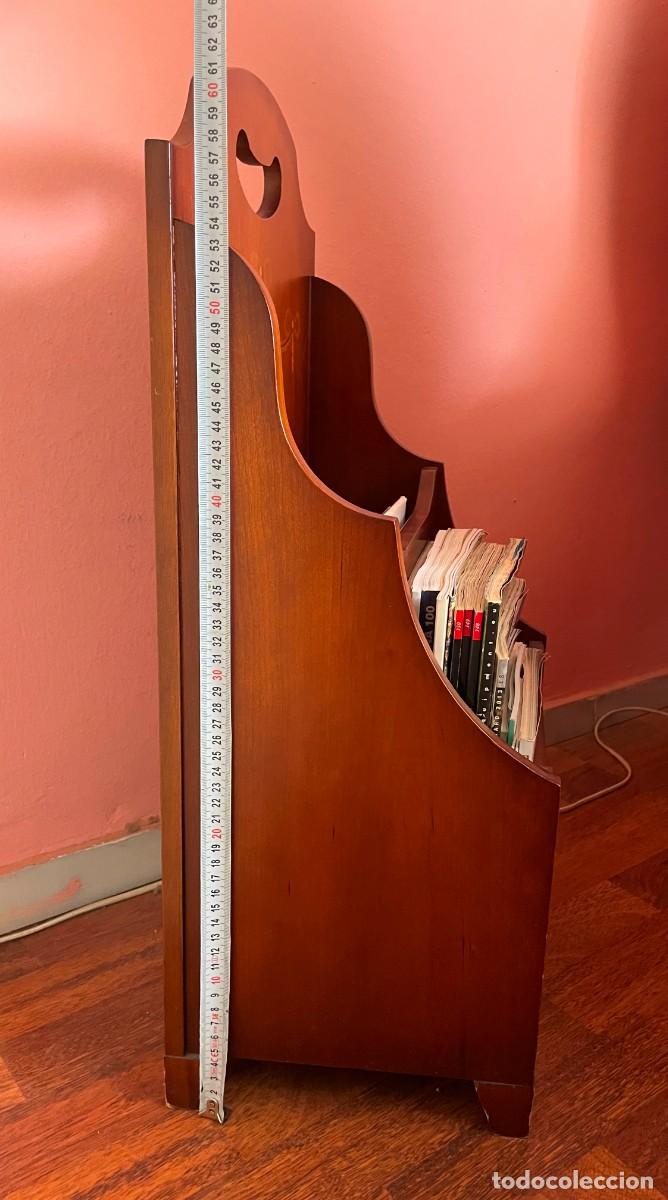 Vintage: REVISTERO DE MADERA CON MARQUETER&Iacute;A - Foto 6