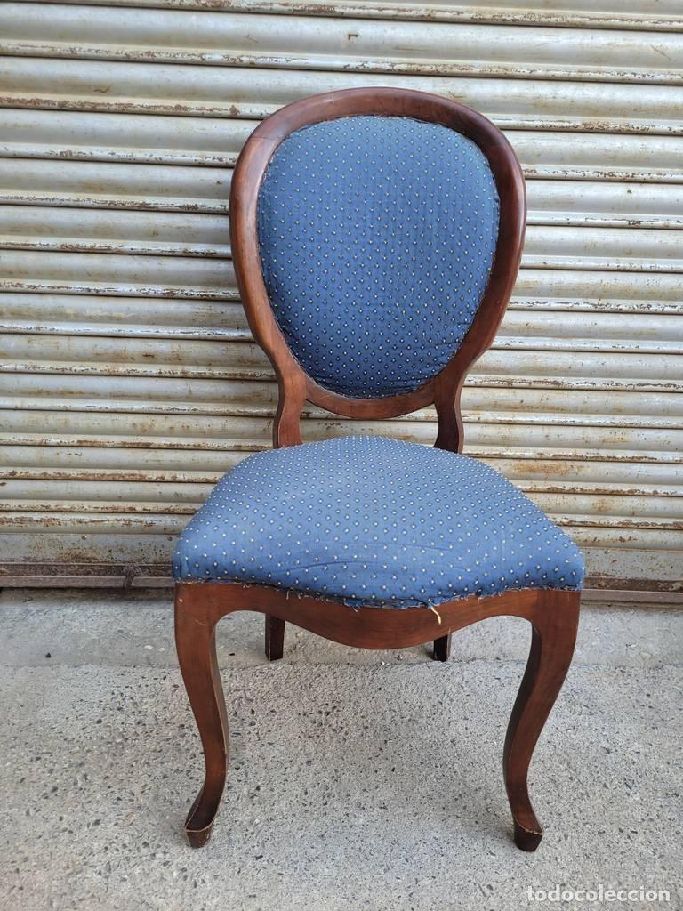 Vintage: SILLA VINTAGE AZUL ELEGANTE - Foto 2