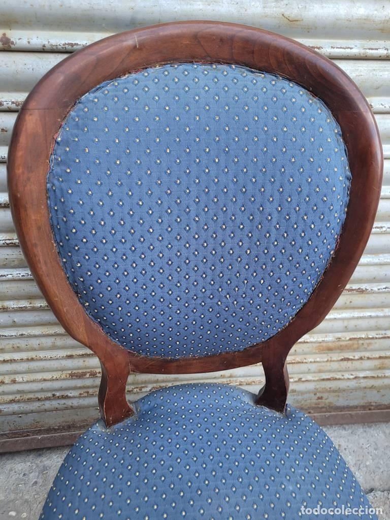 Vintage: SILLA VINTAGE AZUL ELEGANTE - Foto 3