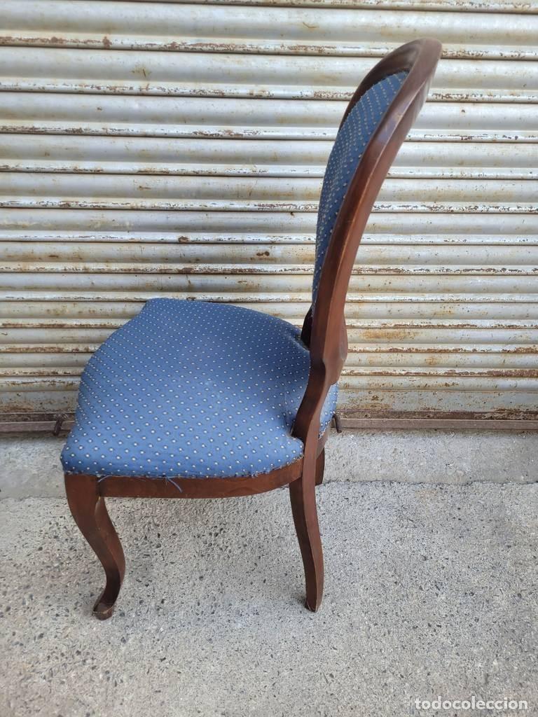 Vintage: SILLA VINTAGE AZUL ELEGANTE - Foto 4