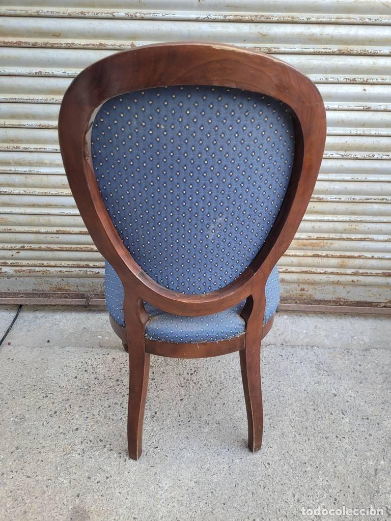 Vintage: SILLA VINTAGE AZUL ELEGANTE - Foto 5
