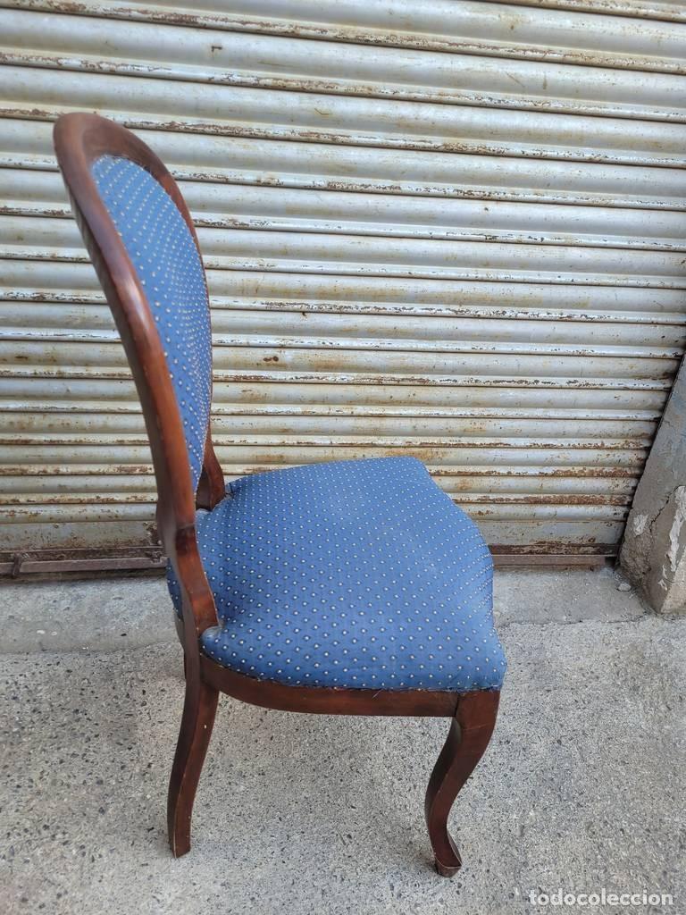 Vintage: SILLA VINTAGE AZUL ELEGANTE - Foto 6