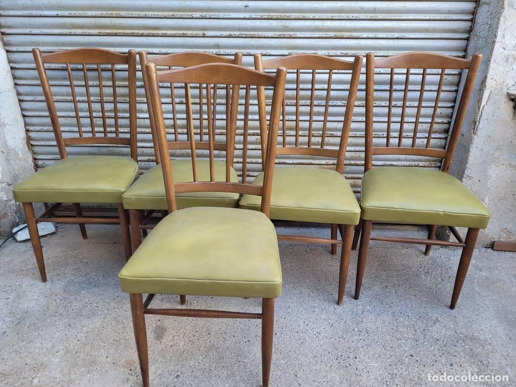 Vintage: 5 SILLAS ESTILO CL&Aacute;SICO - Foto 2