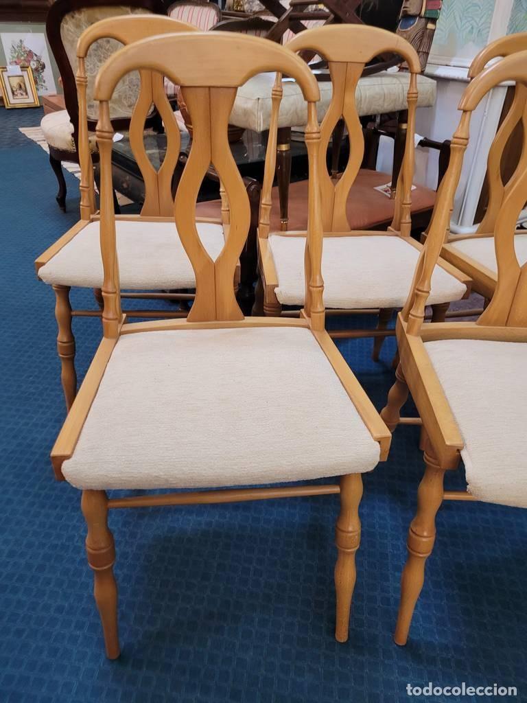 Vintage: CINCO SILLAS DE MADERA - Foto 4