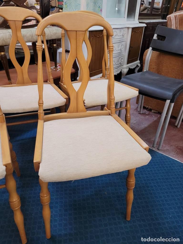 Vintage: CINCO SILLAS DE MADERA - Foto 5