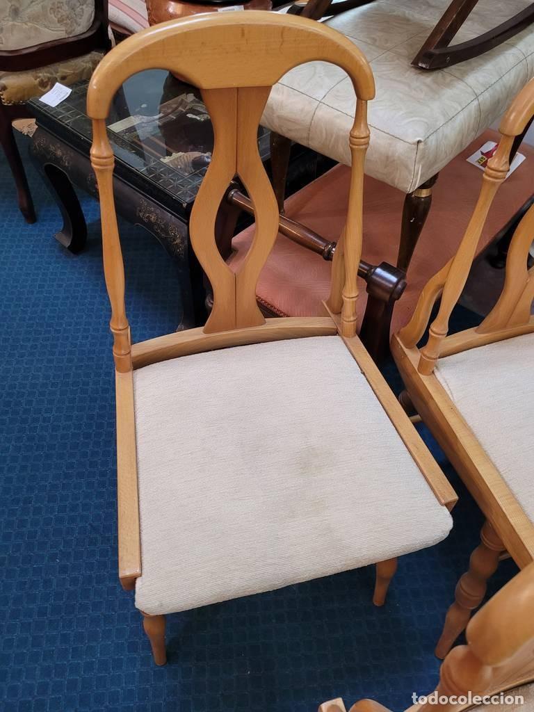 Vintage: CINCO SILLAS DE MADERA - Foto 7
