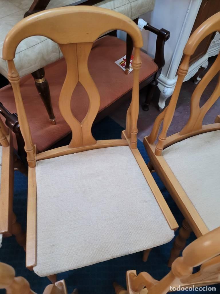 Vintage: CINCO SILLAS DE MADERA - Foto 8