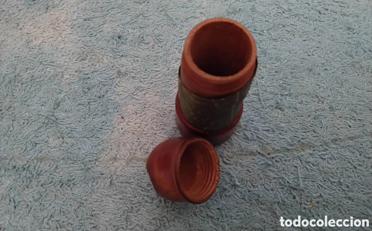 Vintage: Antiguo alfiletero de madera - Foto 3