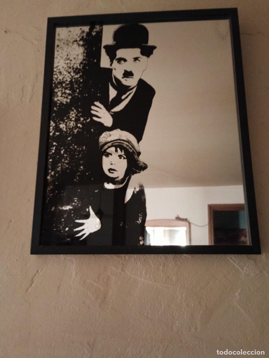 Vintage: CHARLES CHAPLIN-ESPEJO. - Foto 2