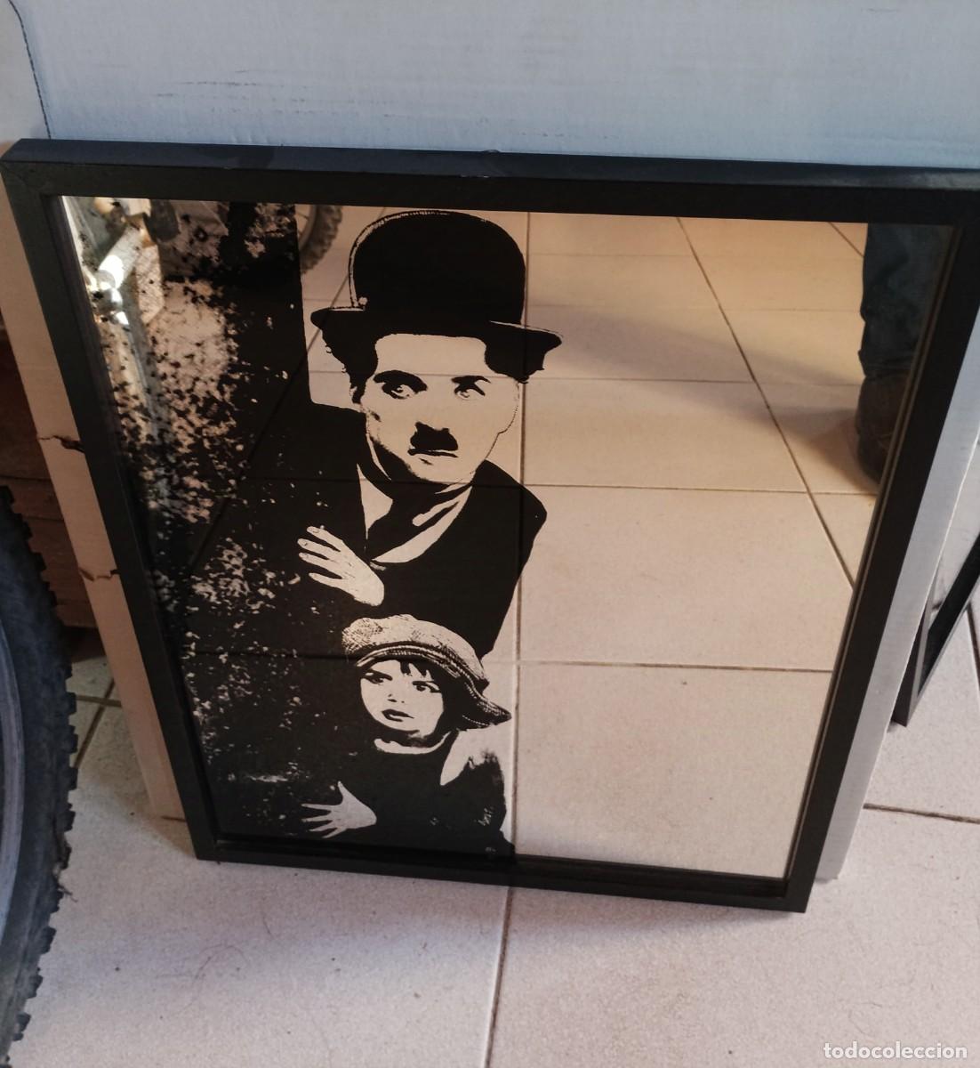 Vintage: CHARLES CHAPLIN-ESPEJO. - Foto 3
