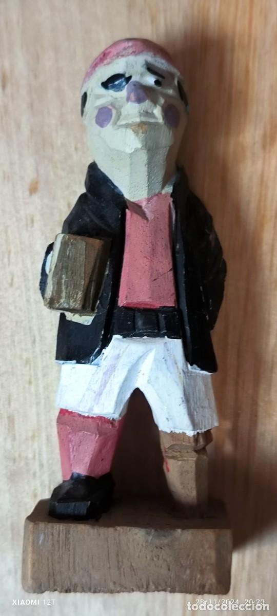 Vintage: Simp&aacute;tica talla de Marinero 2 15 cm