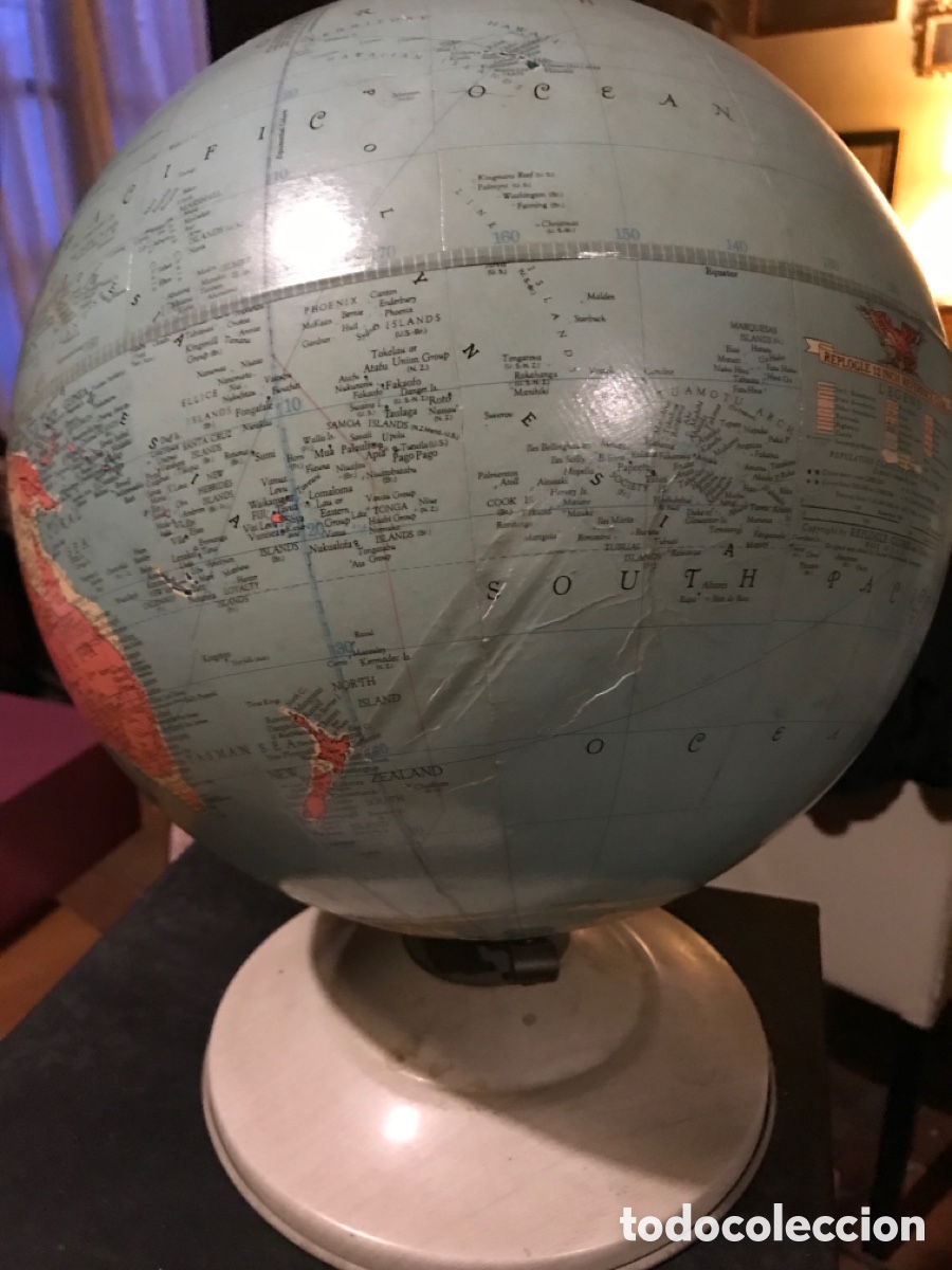 Vintage: Globo Terr&aacute;queo Gustav Brueckmann - Foto 3