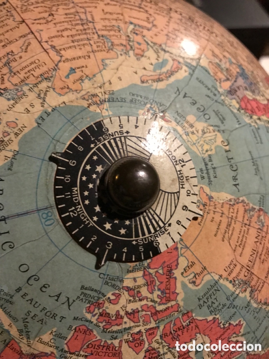 Vintage: Globo Terr&aacute;queo Gustav Brueckmann - Foto 4