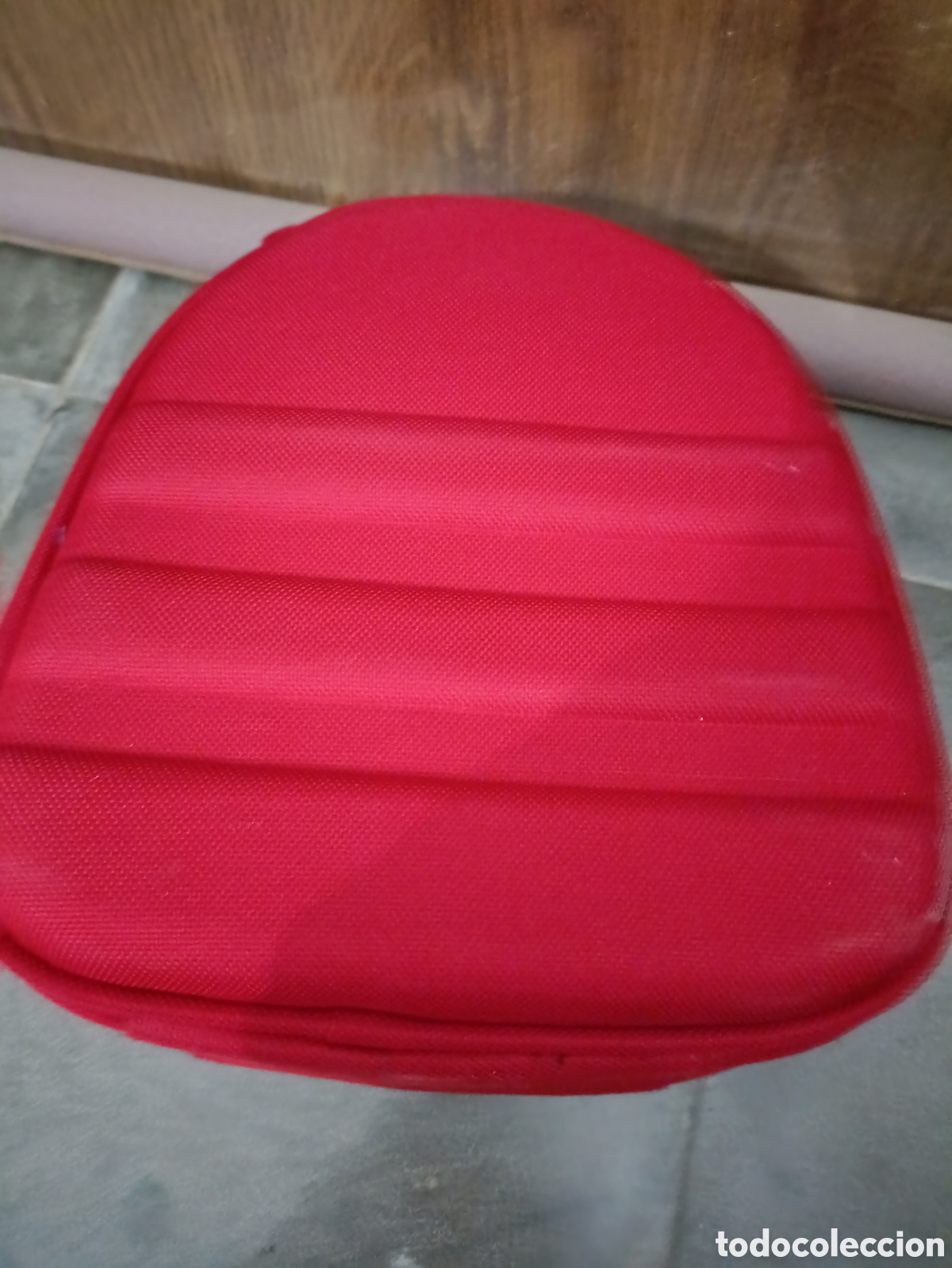 Vintage: Mini maleta roja con asa r&iacute;gida y compartimentos interiores - Foto 3