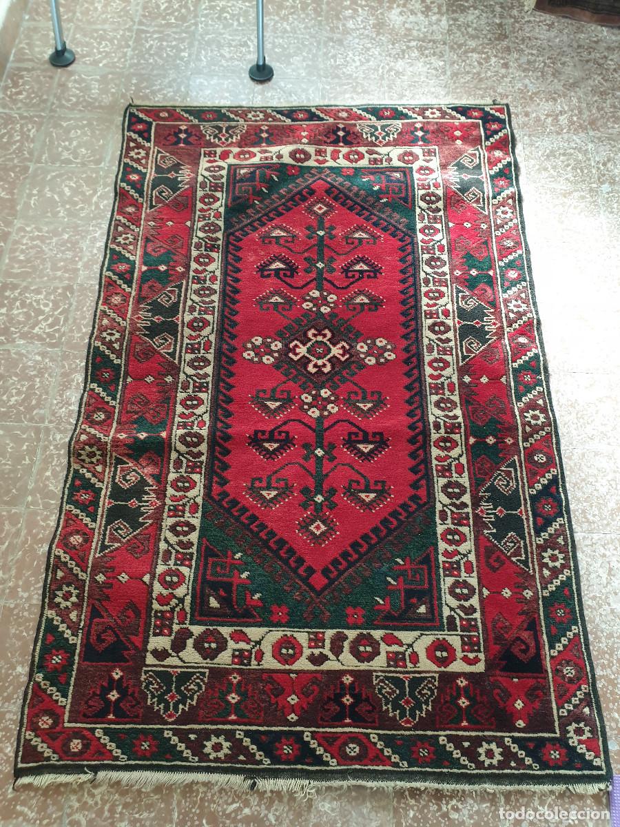 Vintage: alfombra persa anudada a mano - Foto 1