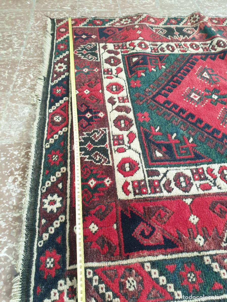 Vintage: alfombra persa anudada a mano - Foto 4