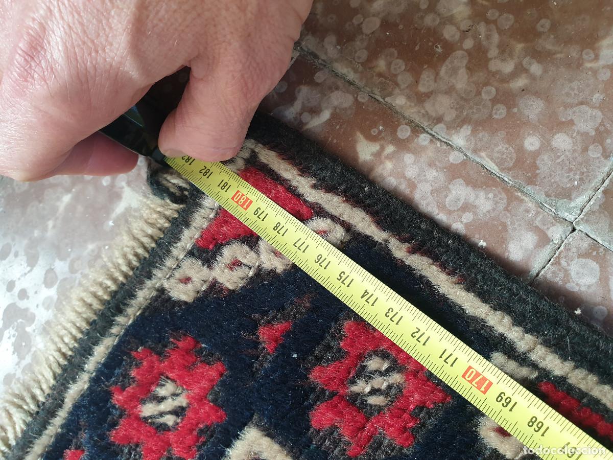 Vintage: alfombra persa anudada a mano - Foto 9