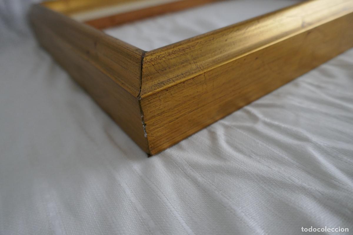 Vintage: Marco de madera, pintado en pan de oro. - Foto 10